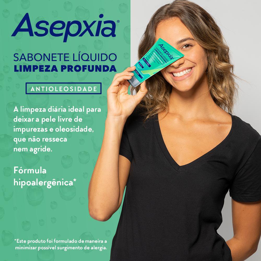 Sabonete Líquido Asepxia Limpeza Profunda 150ml - Drogaria Venancio