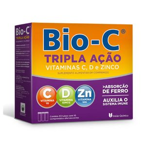 Bio C Tripla Ação 30 Comprimidos Efervescentes