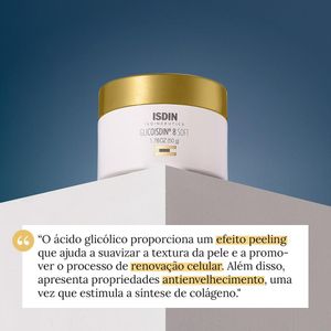 Creme Facial Ácido Glicólico Isdin Isdinceutics Glicoisdin 8 Soft Efeito Peeling 50g