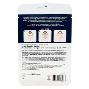 Máscara facial de bambu Kiss New York Carvão 20ml