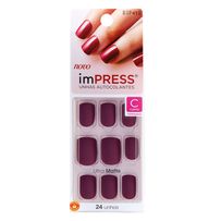 Unha Kiss Impress Color New York Sexy Lady Curto