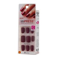 Unha Kiss Impress Color New York Sexy Lady Curto