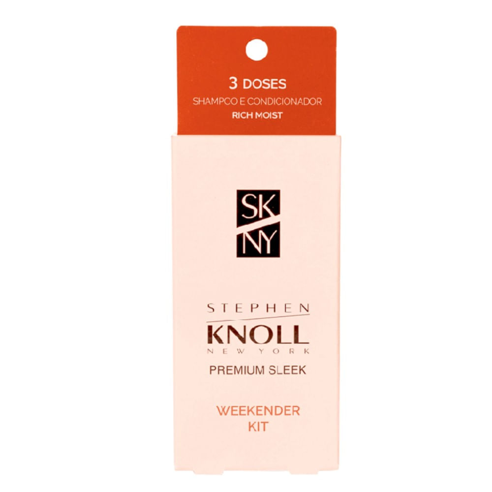 Stephen Knoll Weekender Kit Rich Moist – 03 Sachês Shampoo + 3 Sachês Condicionador 76g
