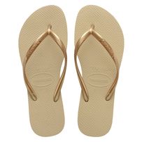 Sandália Havaianas Slim Areia Dourado Claro tamanho 35/36