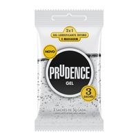 Gel Lubrificante Íntimo Prudence Neutro 3 Sachês De 5g Cada