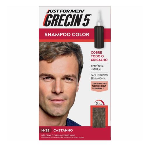 Shampoo Color Grecin 5 Castanho 60ml