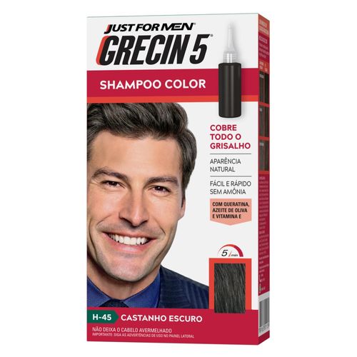 Shampoo Color Grecin 5 Castanho Escuro 60ml