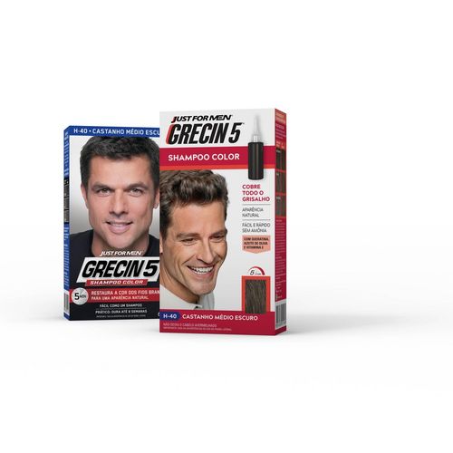 Shampoo Color Grecin 5 Castanho Médio Escuro 60ml