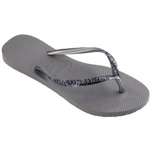 Sandálias Havaianas Slim Glitter II Cinza 39/40