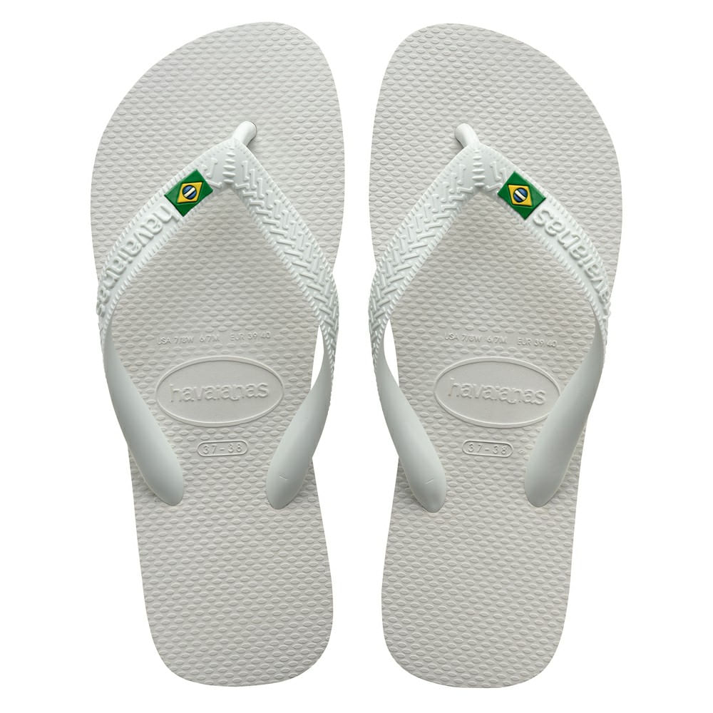 Sandalias Havaianas Brasil Light Branco 39 40 Drogaria Venancio