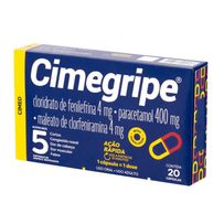 Antigripal Cimegripe Cimed 20 Cápsulas