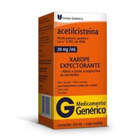 Xarope Acetilcisteína 20mg/ml União Química 120ml
