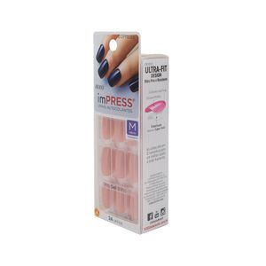 Unhas Autocolantes Impress Kiss New York Color Sea Breeze Médio 24 Unidades