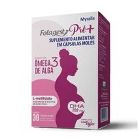 Suplemento Alimentar Myralis Folagest Pre+ 30 Cápsulas Moles