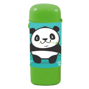 Kit OralGift Smilebox Luciano Martins Panda Verde 1 Estojo + 1 Suporte Anelar De Parede