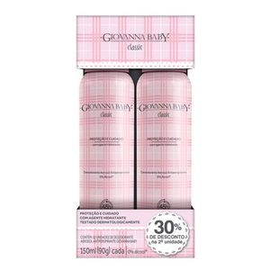 Desodorante Aerosol Giovanna Baby Classic 2 Unidades de 150ml Cada
