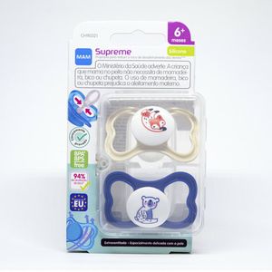 Chupeta Mam Supreme 6+Mese Ch90321 2 Unidades