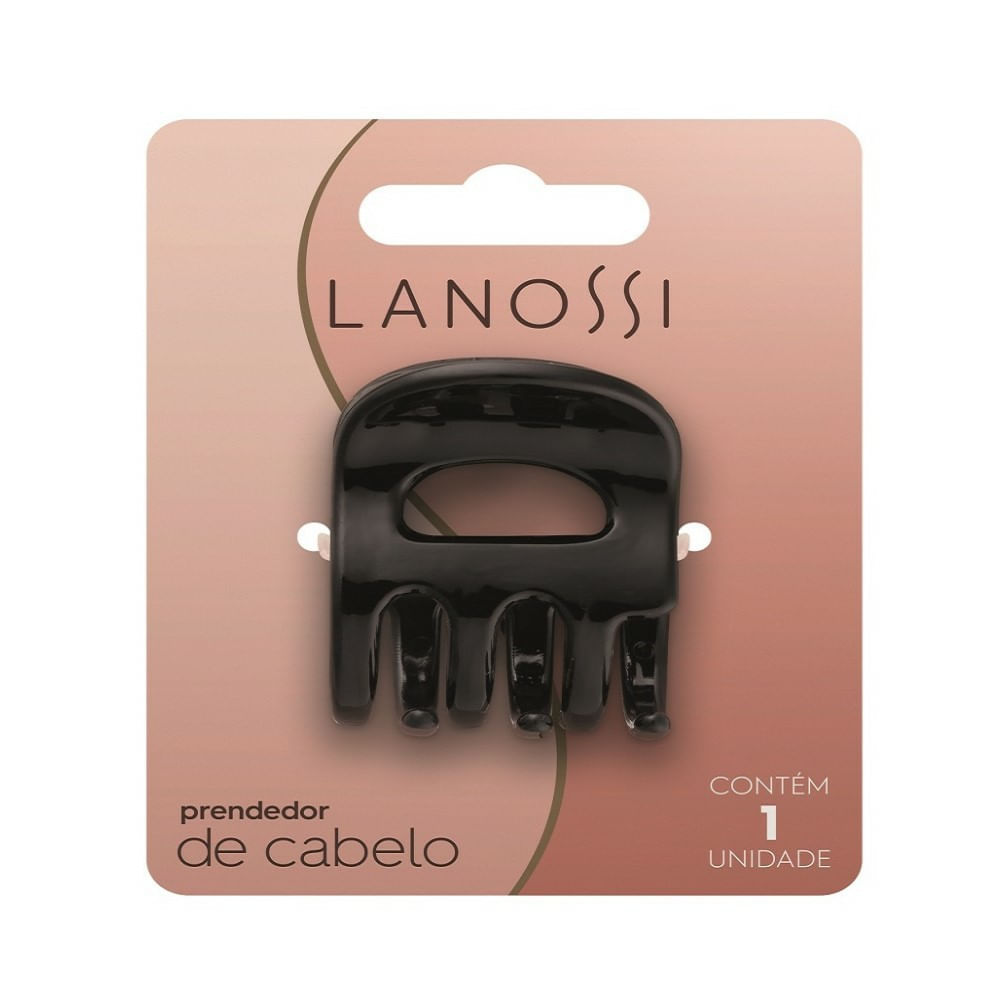 Prendedor De Cabelo Lanossi M Preta 1 Unidade