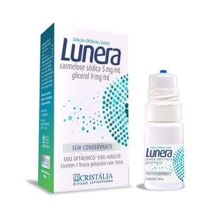 Colírio Lubrificante Cristália Lunera Solução Oftalmológica 10ml