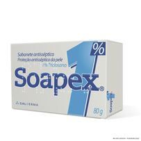 Soapex 1% sabonete 80g Nova Fórmula