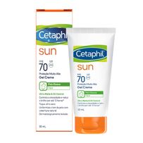 Protetor Solar Facil Cetaphil Sun Gel Creme Sem Cor Fps70 50ml