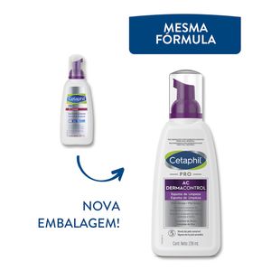 Espuma De Limpeza Facial Cetaphil Pro AC Dermacontrol Pele Oleosa 236ml