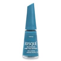 Esmalte Risqué Nosso Metaverso Azul Cremoso Meu Avatar Minhas Regras 8ml