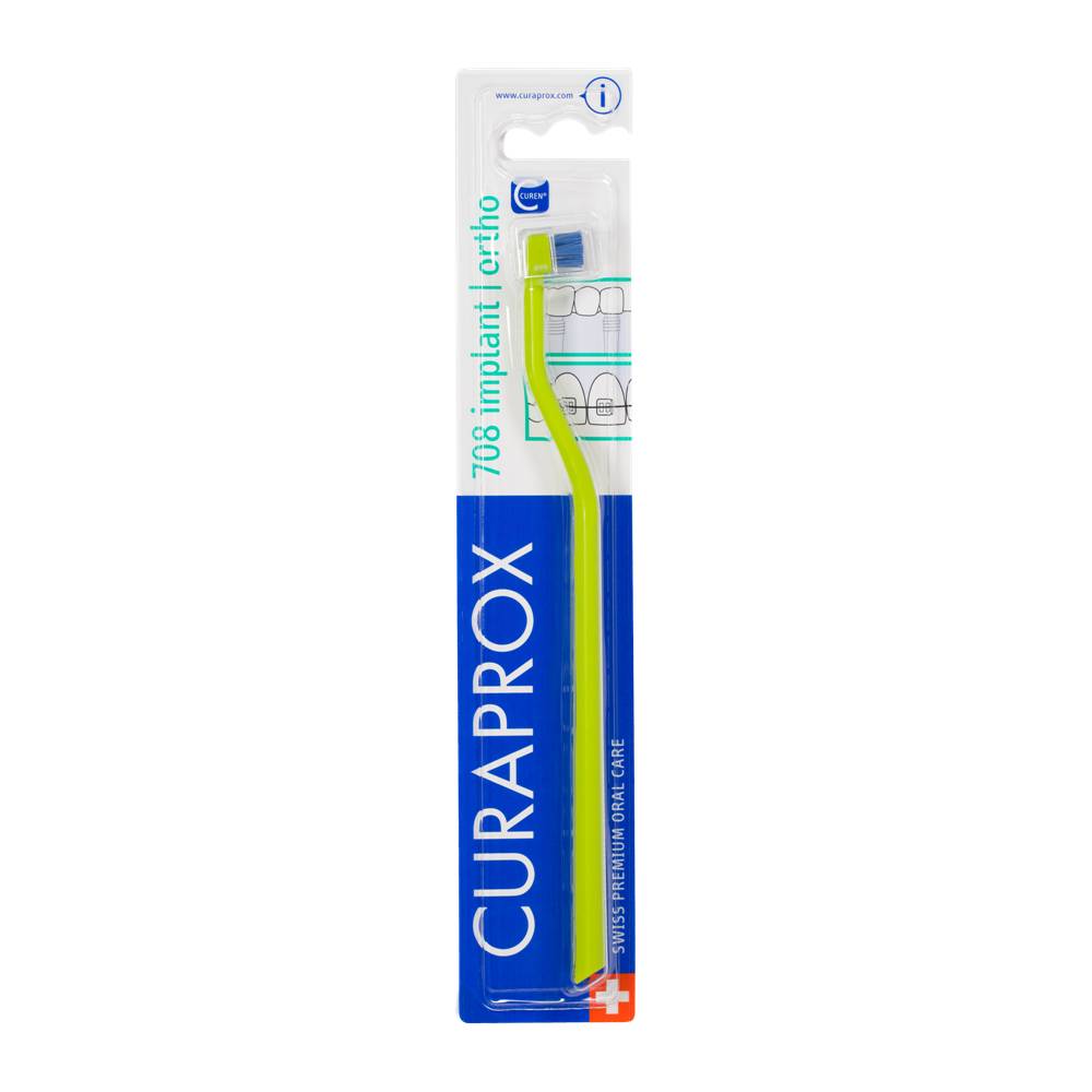 Escova Dental Curaprox 708 Implante Ortho Cores Sortidas 1 Unidade