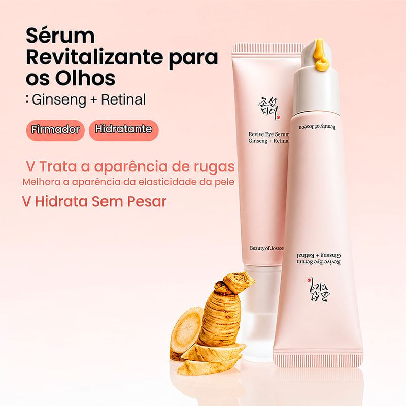 Beauty Of Joseon Revive Ginseng + Retinal - Sérum para Olhos 30ml