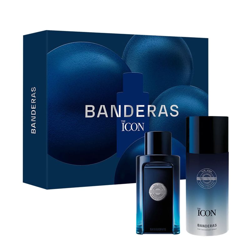 Kit Banderas The Icon Elixir Masculino - EDP 100ml + Deo 150ml