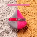 Ruby Kisses Esponja Puff para Pó Triangular - 1 Unidade