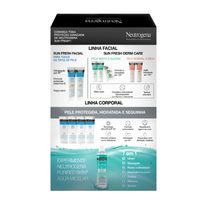 Kit Neutrogena Protetor Solar Facial Sun Fresh Derm Care Fps70 Sem Cor 40g + Gel De Limpeza Purified Skin 60g
