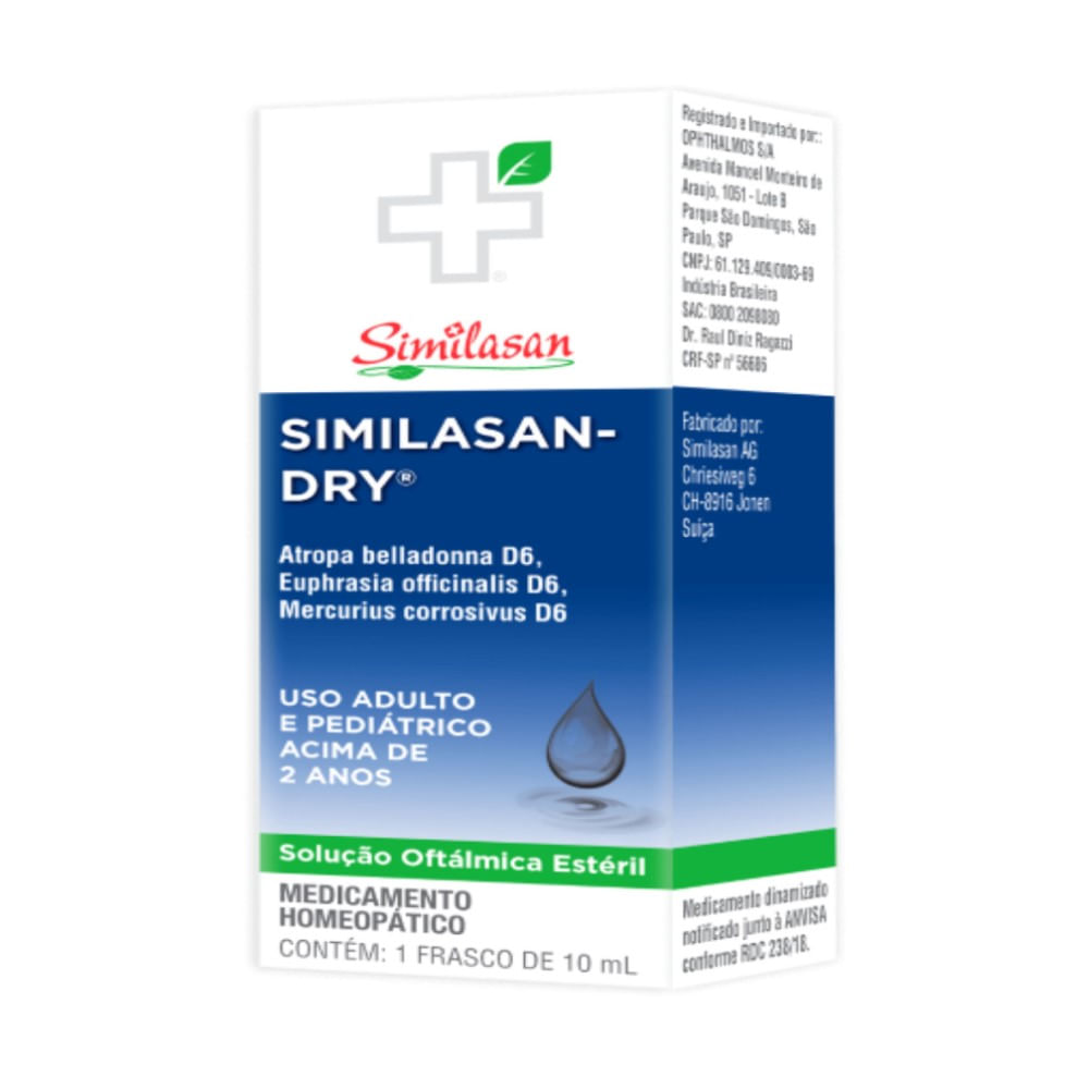 Similasan - Dry Similasan Solução Oftálmica Colírio 10ml
