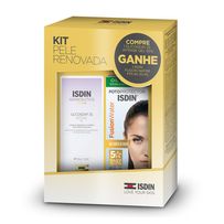 Kit Isdin Gel Facial Isdinceutics Glicoisdin 25 Intense 50g + Protetor Solar Facial Fusion Water Fps60 30ml