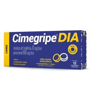 Cimegripe Dia Cimed 12 comprimidos