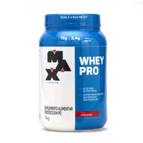 Suplemento Alimentar Max Titanium Whey Pro Morango 1kg