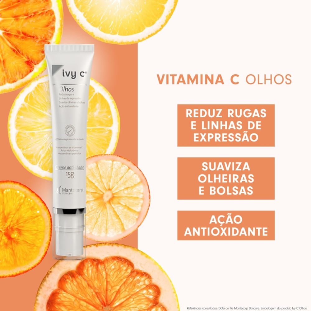 Creme Rejuvenescedor Mantecorp Ivy C Olhos 15g