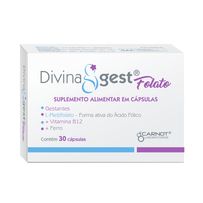 Suplemento Alimentar Carnot Divina Gest Folato 30 Cápsulas