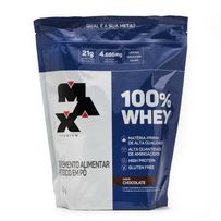 Suplemento Alimentar Max Titanium 100% Whey Sabor Chocolate Refil 900g