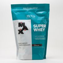 Suplemento Alimentar Max Titanium Super Whey Sabor Chocolate Refil 900g