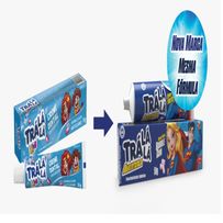 Creme Dental Trá Lá Lá Aventura Kids Bubble Gum 50g