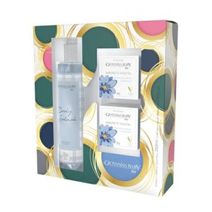 Kit Giovanna Baby Blue Body Splash 260ml + Sabonete Em Barra vegetal Óleo De Macadâmia e Vitamina E 2 Unidades De 90g Cada