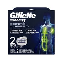 Carga Para Aparelho De Depilar Gillette Mach3 Corpo 2 Unidades