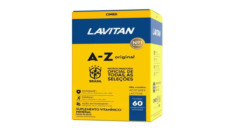 Lavitan Super Fórmula A-Z Mulher Multivitamínico 60 Comprimidos – Cimed