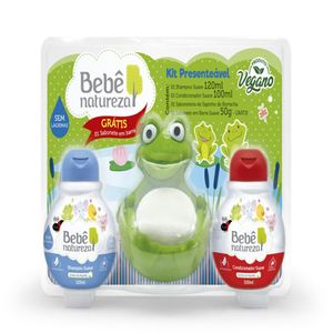 Kit Shampoo e Condicionador Bebe Natureza + Sabonete em Barra 50g