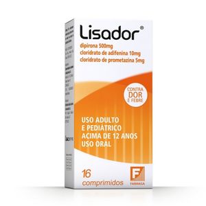 Lisador 500mg 16 Comprimidos