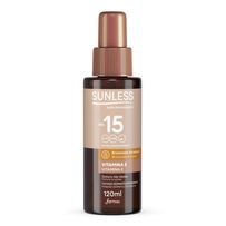 Loção Bronzeadora Sunless Vitamina E Fps15 120ml