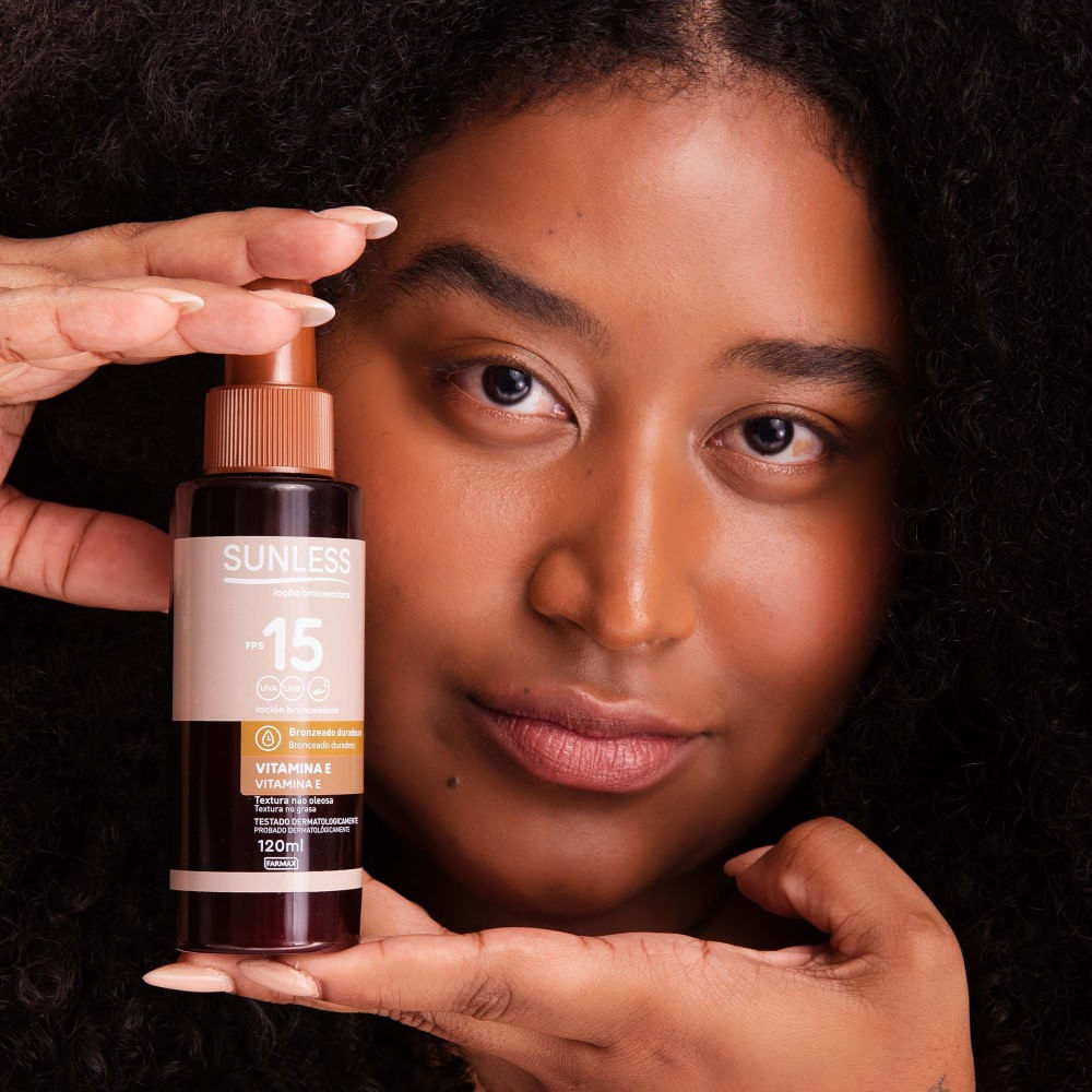 Loção Bronzeadora Sunless Vitamina E Fps15 120ml
