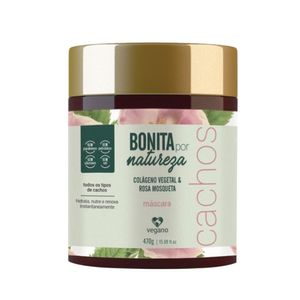 Máscara Capilar Bonita Por Natureza Cachos Rosa Mosqueta 470g