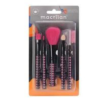 Kit De Pincéis Para Maquiagem Rosto Macrilan KP5-35 - 5 Pincéis